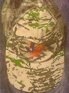 Texas Camo Mesh Baseball Cap - Green/Khaki
